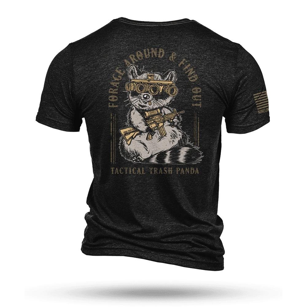 Nine Line Tactical Trash Panda Tri-Blend T-Shirt Black 2XL - Nine Line Apparel