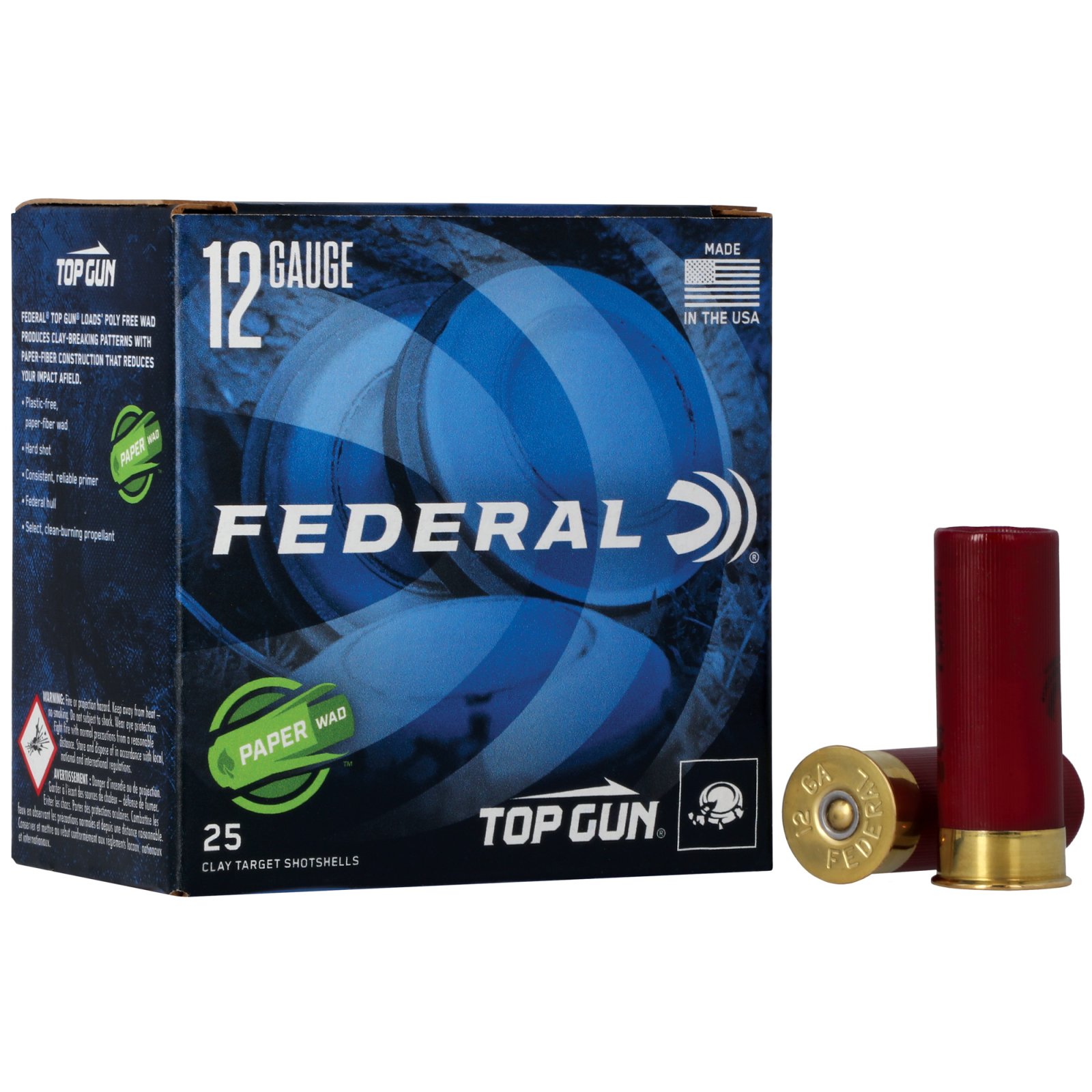 Federal TG12W8 12 Gauge 2.75in 1 1/8oz 8 Shot 1200 FPS 25 Per Box - Federal Premium Ammunition - 12 GAUGE