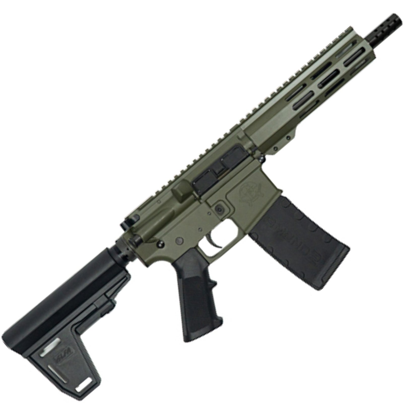 Great Lakes GL15223PB ODG .223 Wylde 7.5in Nitride Pistol - Great Lakes Firearms - .223 Wylde