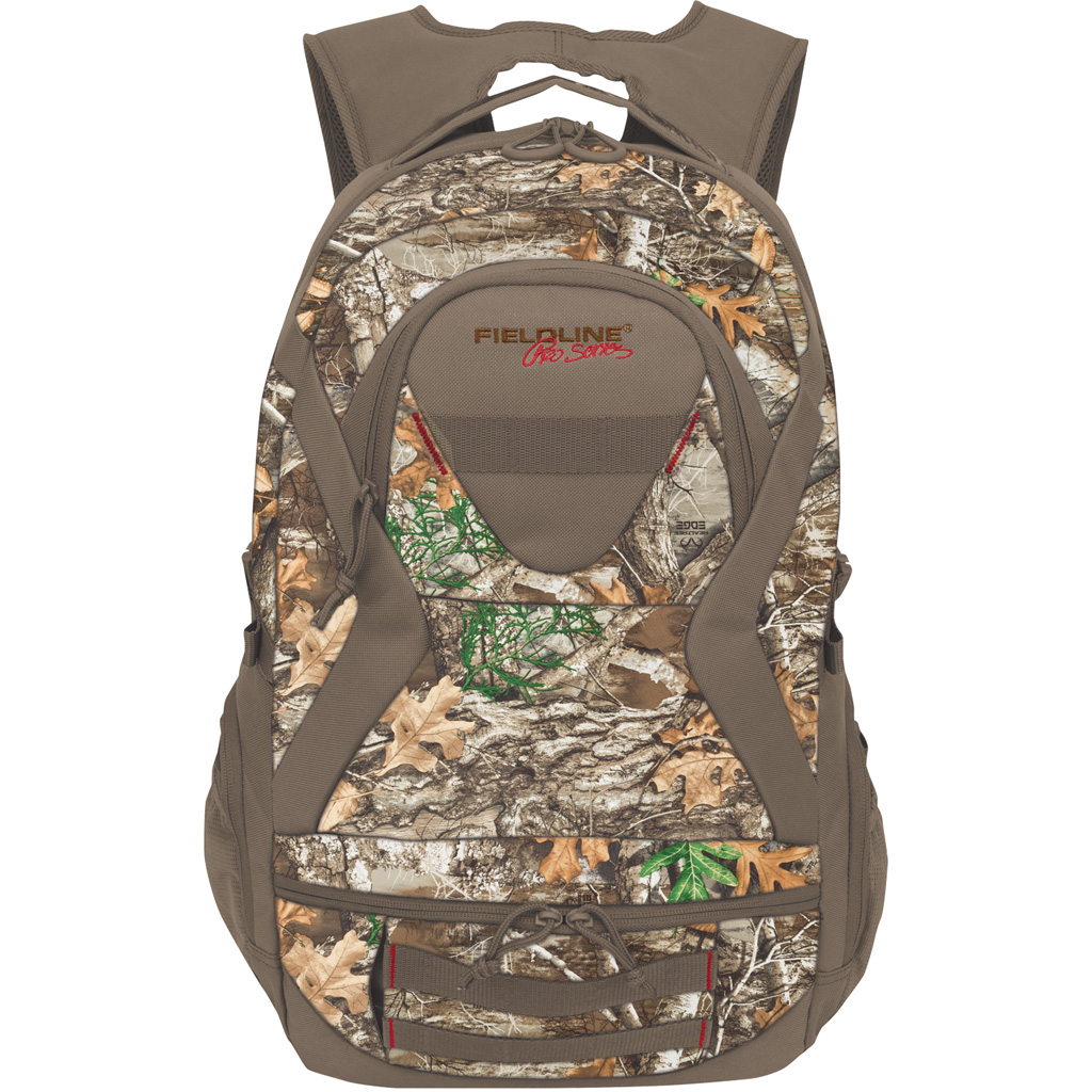 Fieldline Eagle Backpack Realtree Edge QCB156FLPD-RTED 18"x17"x6" 4 External Pockets Mesh Stash Side Compression Hydration Reservoir