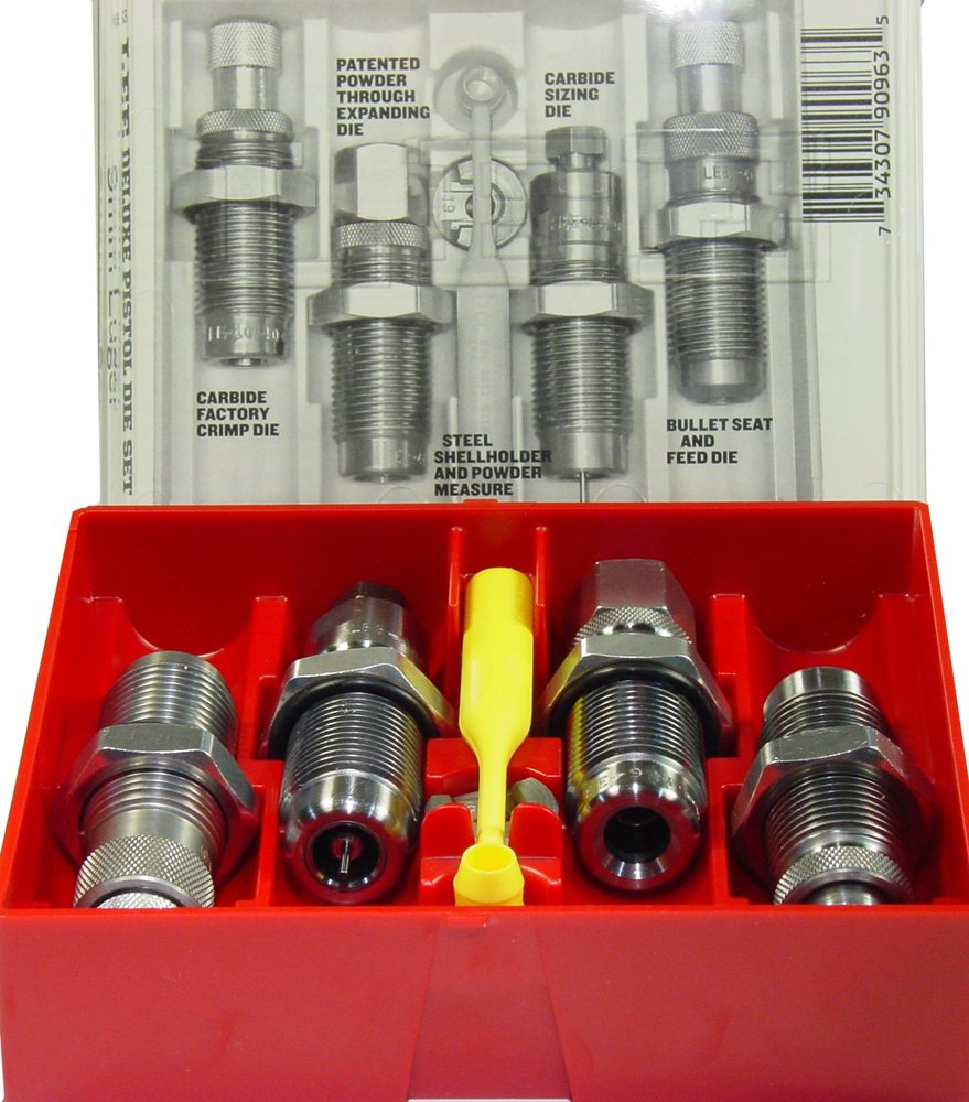 Buy Lee Precision 90965 Deluxe 4-Die Set .40 S&W/10mm with Carbide Crimp Die online