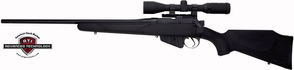 ATI ENF0041 Enfield Rifle Monte Carlo Stock Black Polymer - Advanced Technology