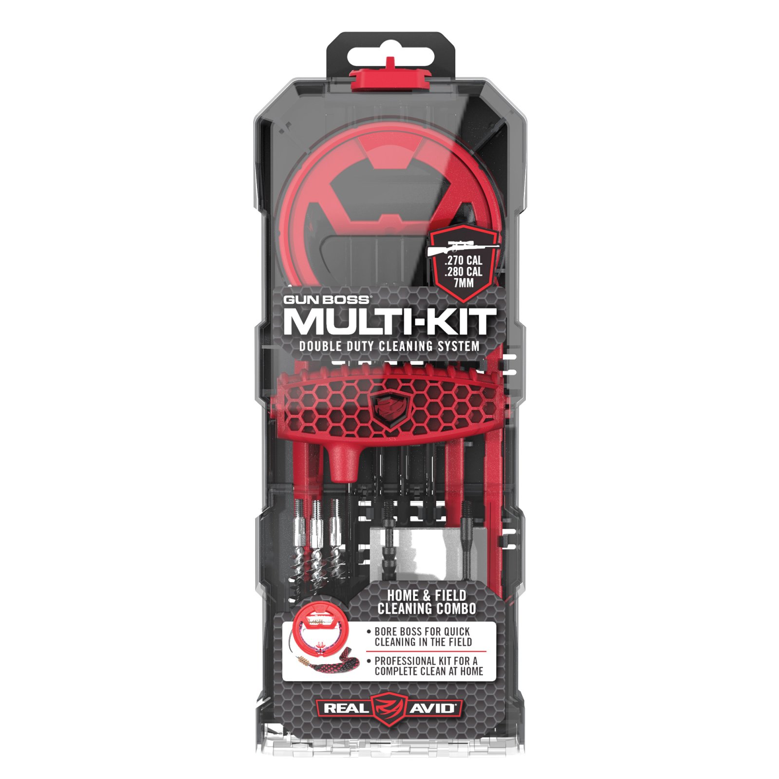 Real Avid AVGBMK270 Gun Boss Multi-Kit .270/.280/7mm Cleaning Kit