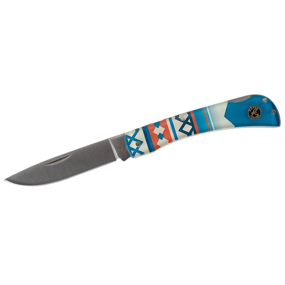 ABKT Roper Tumble Weed Sunset Series Folding Knife 3 Drop Point Blade