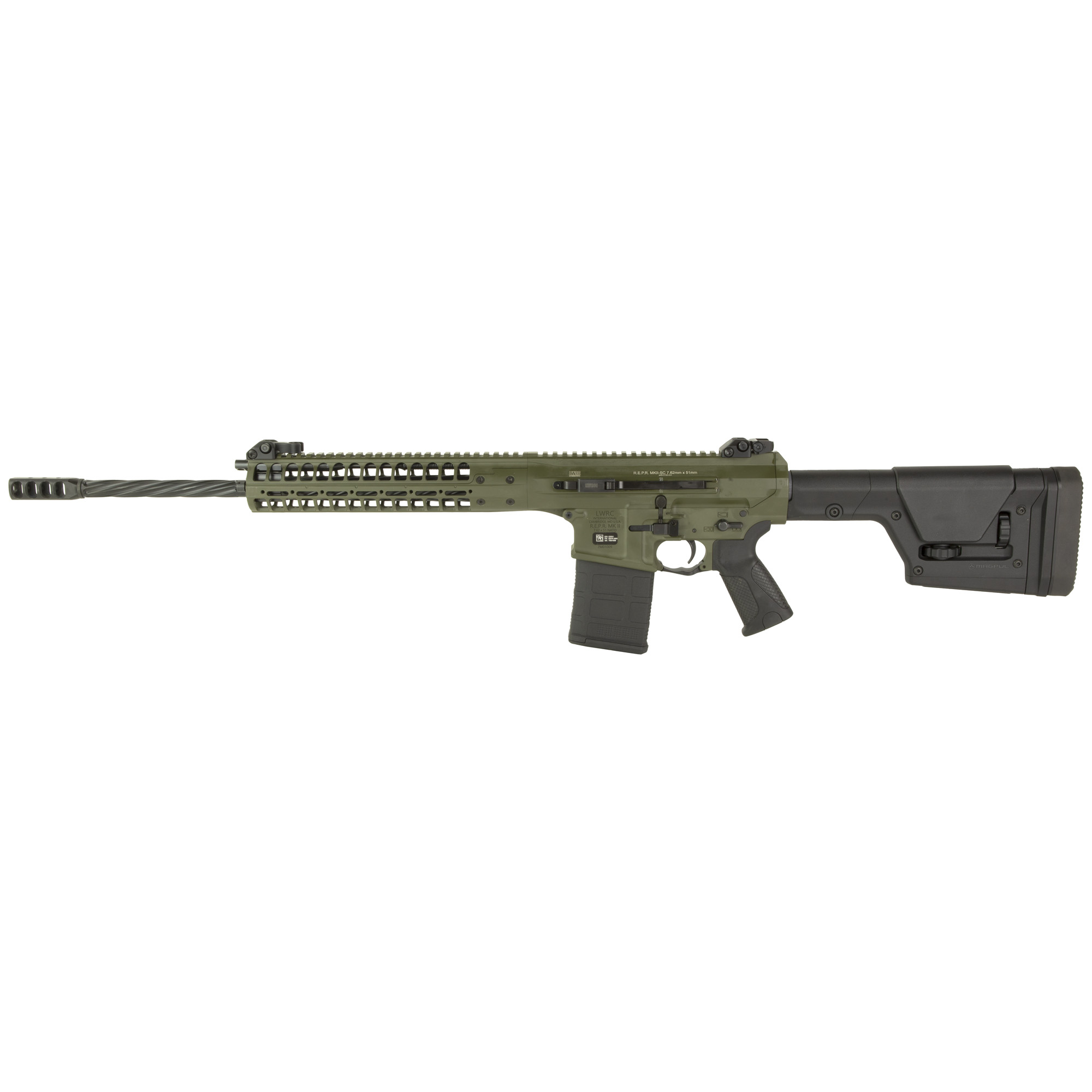 LWRC REPR MKII 308/762NATO 20" Barrel Olive Drab Green Magpul PRS Stock - LWRC International - 308 WINCHESTER