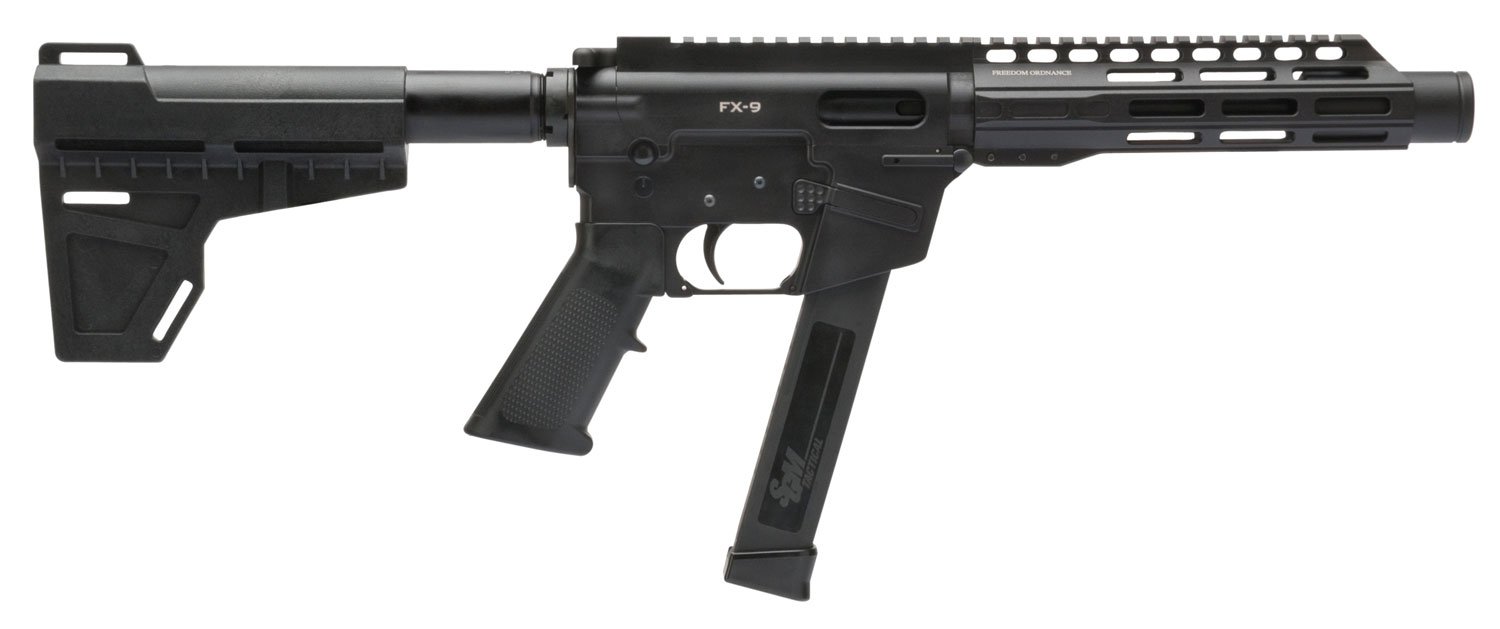 Freedom Ordnance FX9P8 9mm 8.25" 33+1 Black Anodized Pistol Brace
