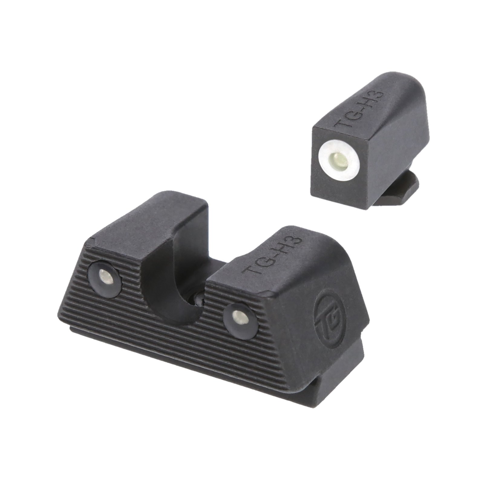 TruGlo Tritium X Glock Sight Set Glock 24 Green/White Nitride