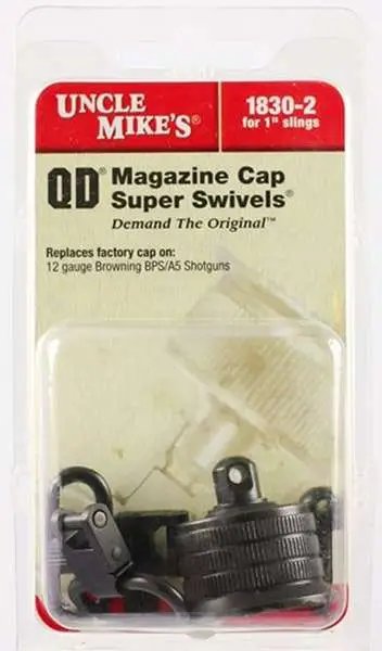 Buy Uncle Mike's 18302 Swivel Set for Browning BPS A5 12 Gauge Steel Blued online