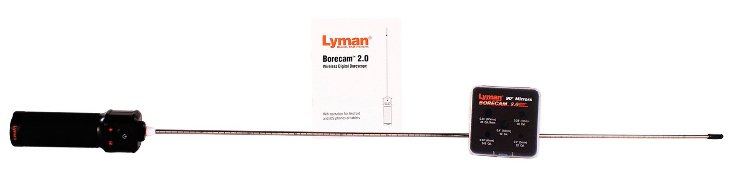 Lyman 04070 Borecam Pro 2.0 Wireless Digital Borescope, 26" Rod, App-Enabled