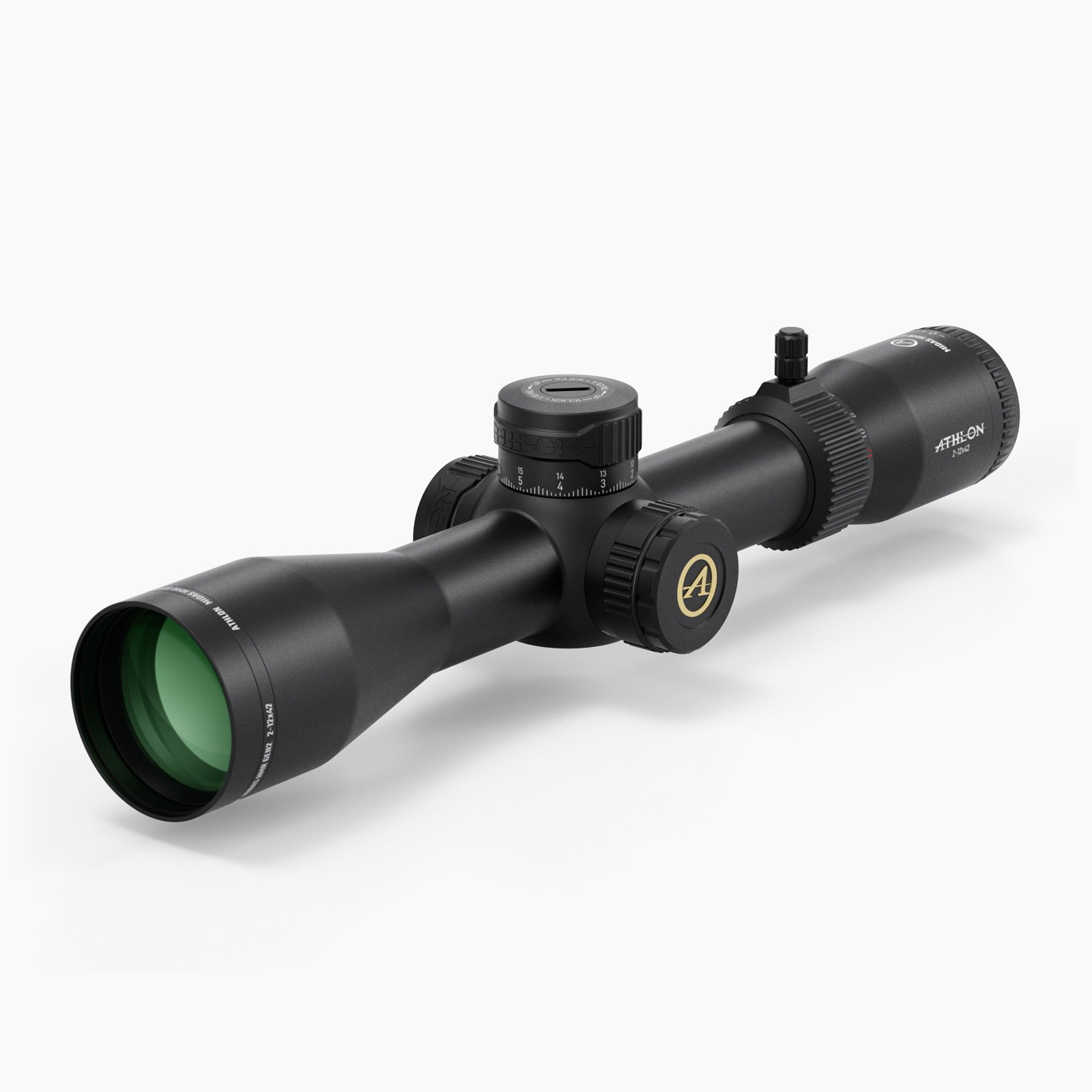 Athlon Midas HMR G2 2.5-12x42 SFP APRS-H2 Illuminated 30mm Scope - Athlon
