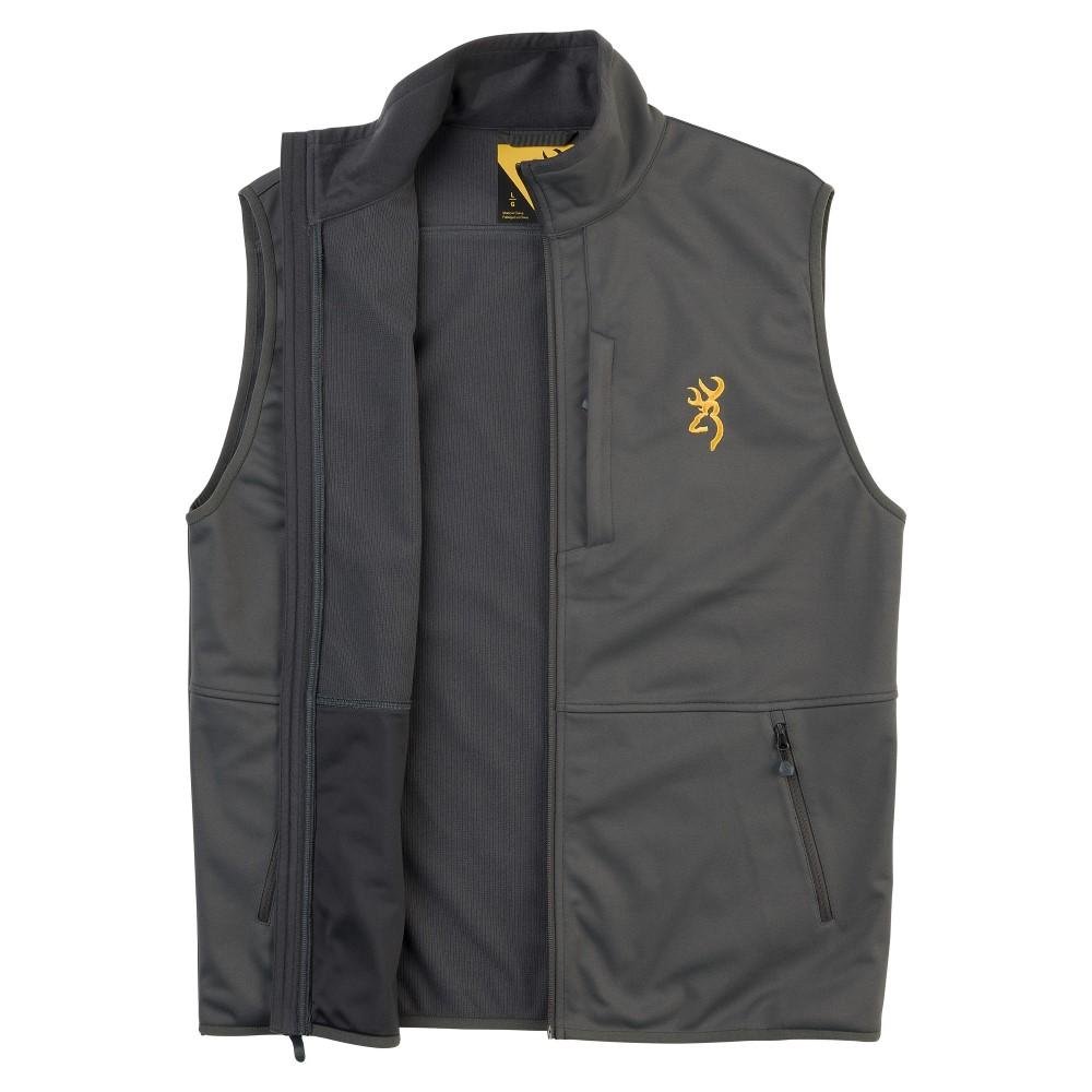 Browning Soft Shell Vest - Windproof, Water-Resistant, Fleece