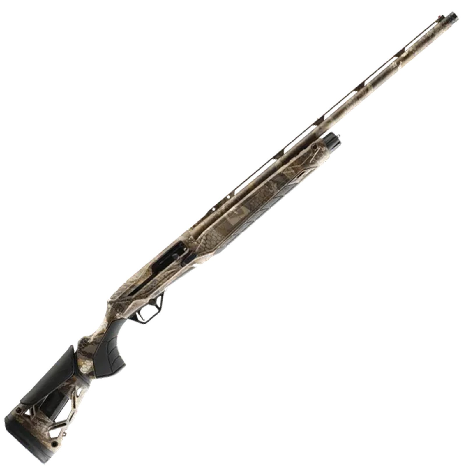 BERETTA AX800 SUPREMA 12/28 OPTIFADE TIMBER B-LINK PRO GAS SYSTEM, STEELIUM PRO BARRELS, KICK-OFF PRO, POLY RECEIVER SHIMS KIT, BLACK EXTENDED CHOKES (F, IM, IC, C) (M INSTALLED), OIL, CHOKE WRENCH