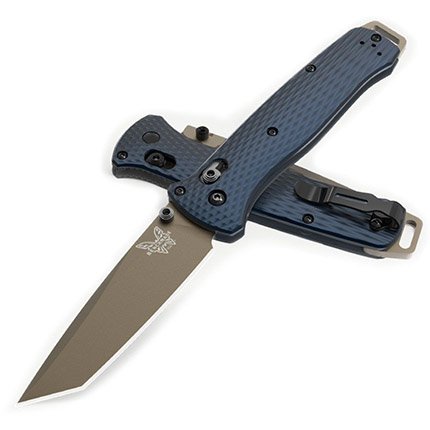 Benchmade 537FE-02 Crater Blue Aluminum Tanto 3.38" M4 Axis Lock - Benchmade