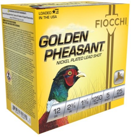 Fiocchi GoldenPheasant 12ga 2.75" Sz5 1 3/8oz Shotgun Ammo - Fiocchi - 12 Gauge
