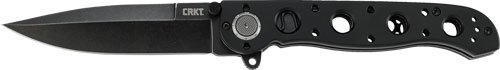 CRKT M16-03DB 3.58" D2 Steel Folding Knife, Black Aluminum Handle