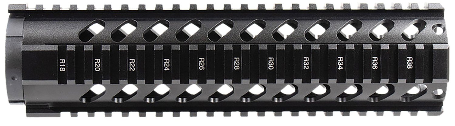 Aim Sports MT061 10" AR-15 Free Float Aluminum Quad Rail Black Anodized