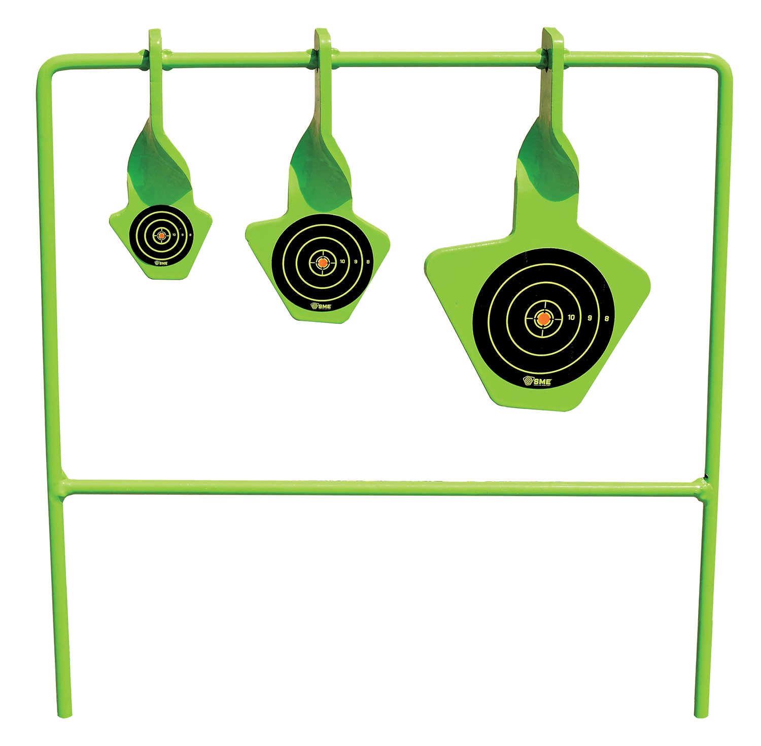 SME SMEST22 Spinning Target Steel Black/Green for .22 Caliber Firearms