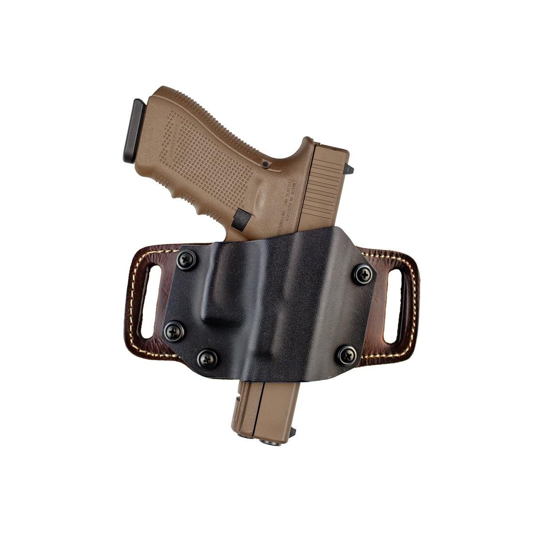 Buy Tagua TX-MINI-PART-300 Kydex/Leather Holster for Glock 9mm/40mm RH Black online