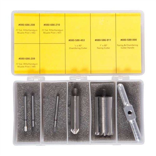 Brownells 17 Caliber Master Chamfering & Facing Combo Set - Brownells - 17 CALIBER