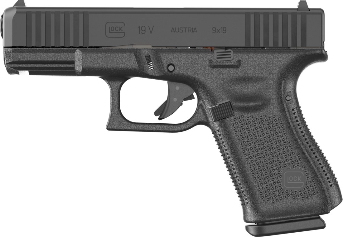 Glock UV1950203 G19 V 9mm 4.02" nDLC Semi-Auto Pistol