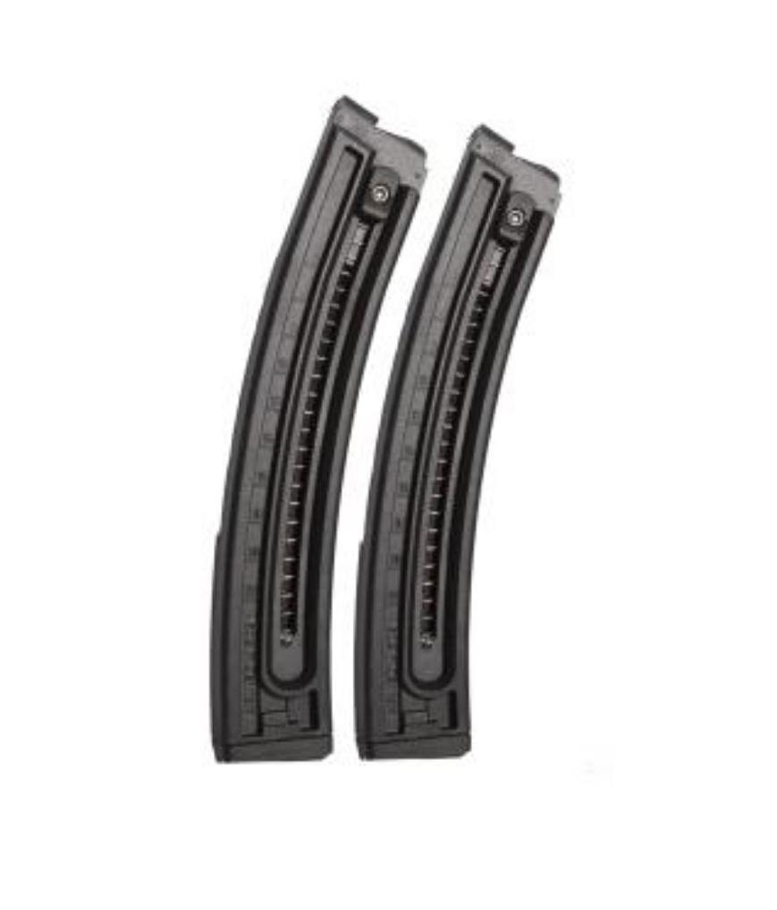 GSG GSGGERMGSG22TP 22 LR 22rd Black Detachable Magazines 2 Pack