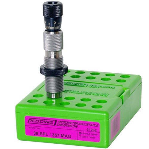 Redding 31282 Adjustable Profile Crimp Die 38 Special/357 Magnum - Redding Reloading Equipment - 357 MAGNUM