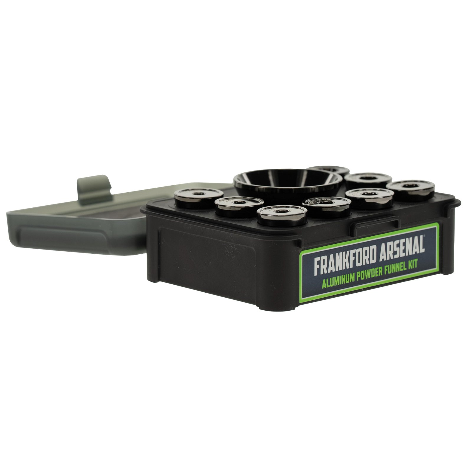 Frankford Arsenal 1136021 Powder Funnel Kit Multi-Caliber Aluminum Black Ch - Frankford Arsenal - Multi