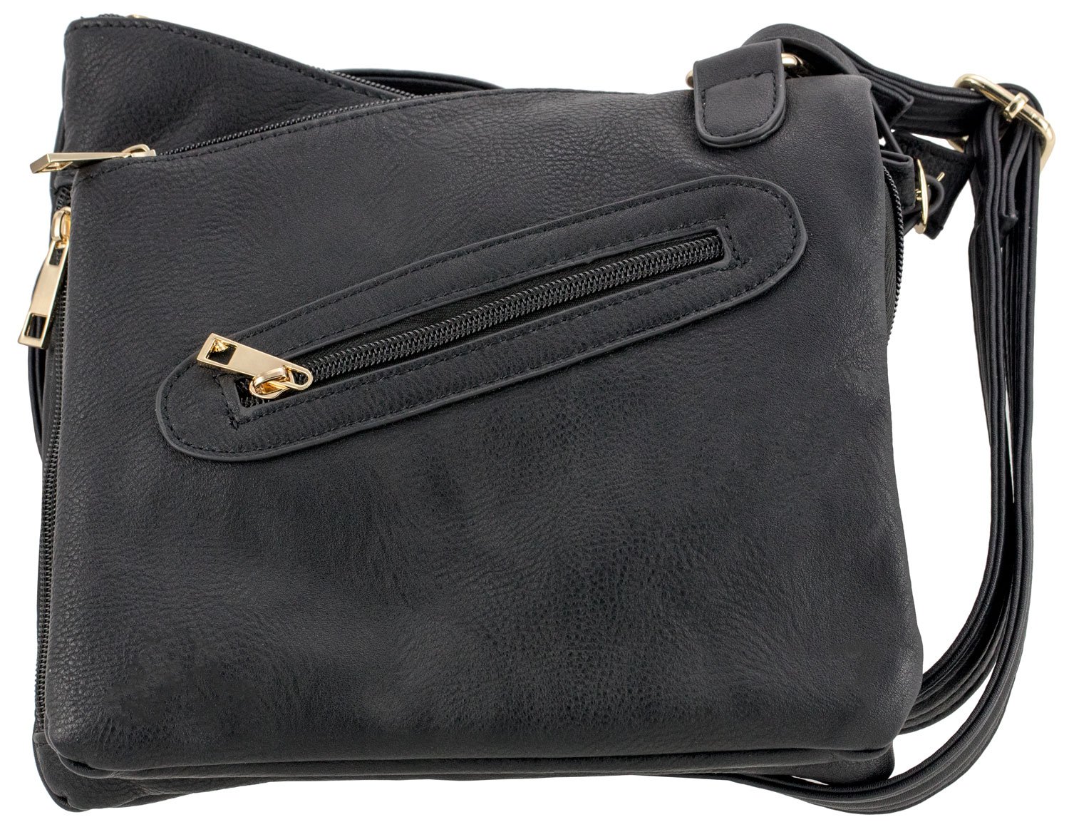 Bulldog BDP-030 Cross Body Purse Holster Black Leather 9-Rounds - Bulldog - BLACK