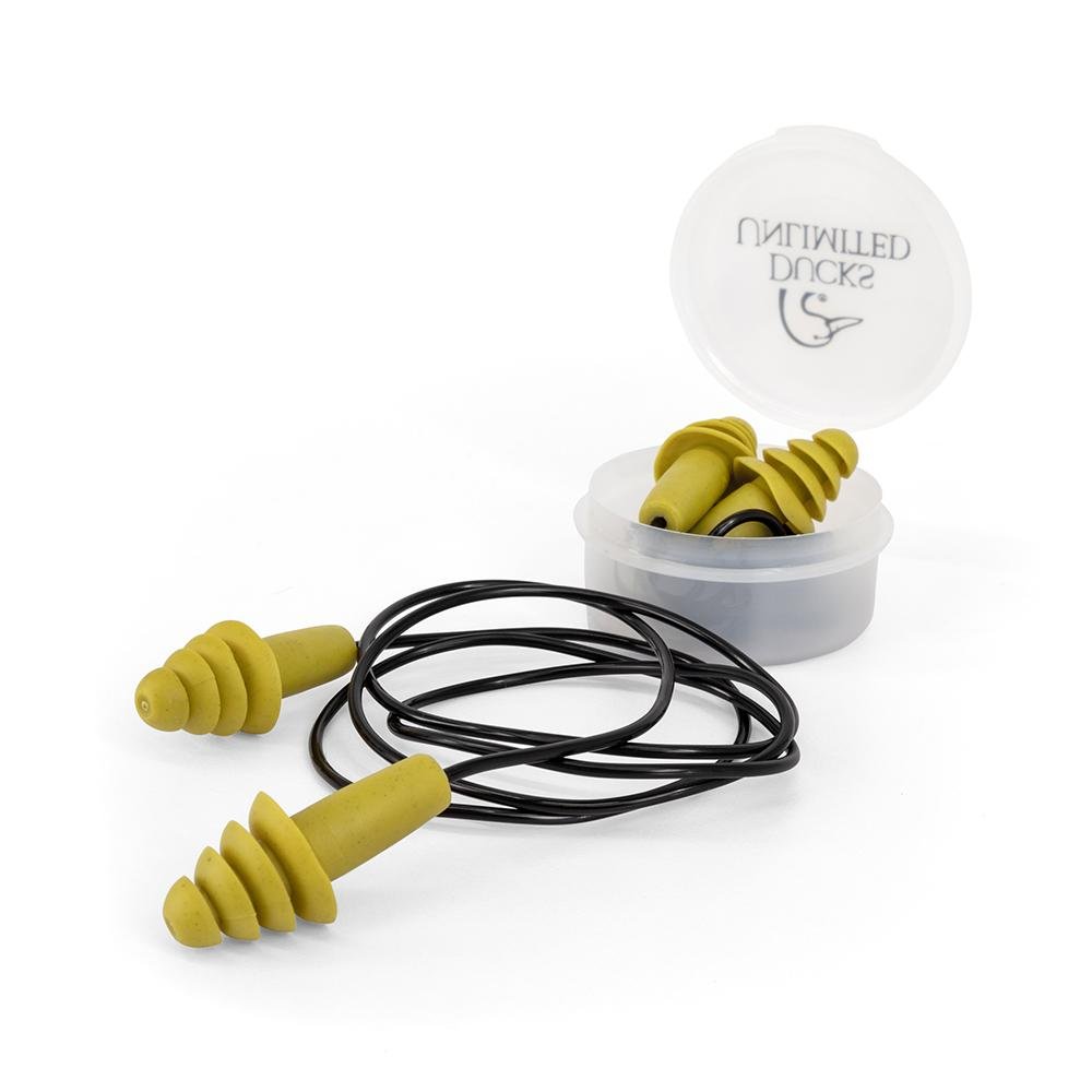 Ducks Unlimited Reusable Earplugs 27dB Green 2/pr with Case - Radians