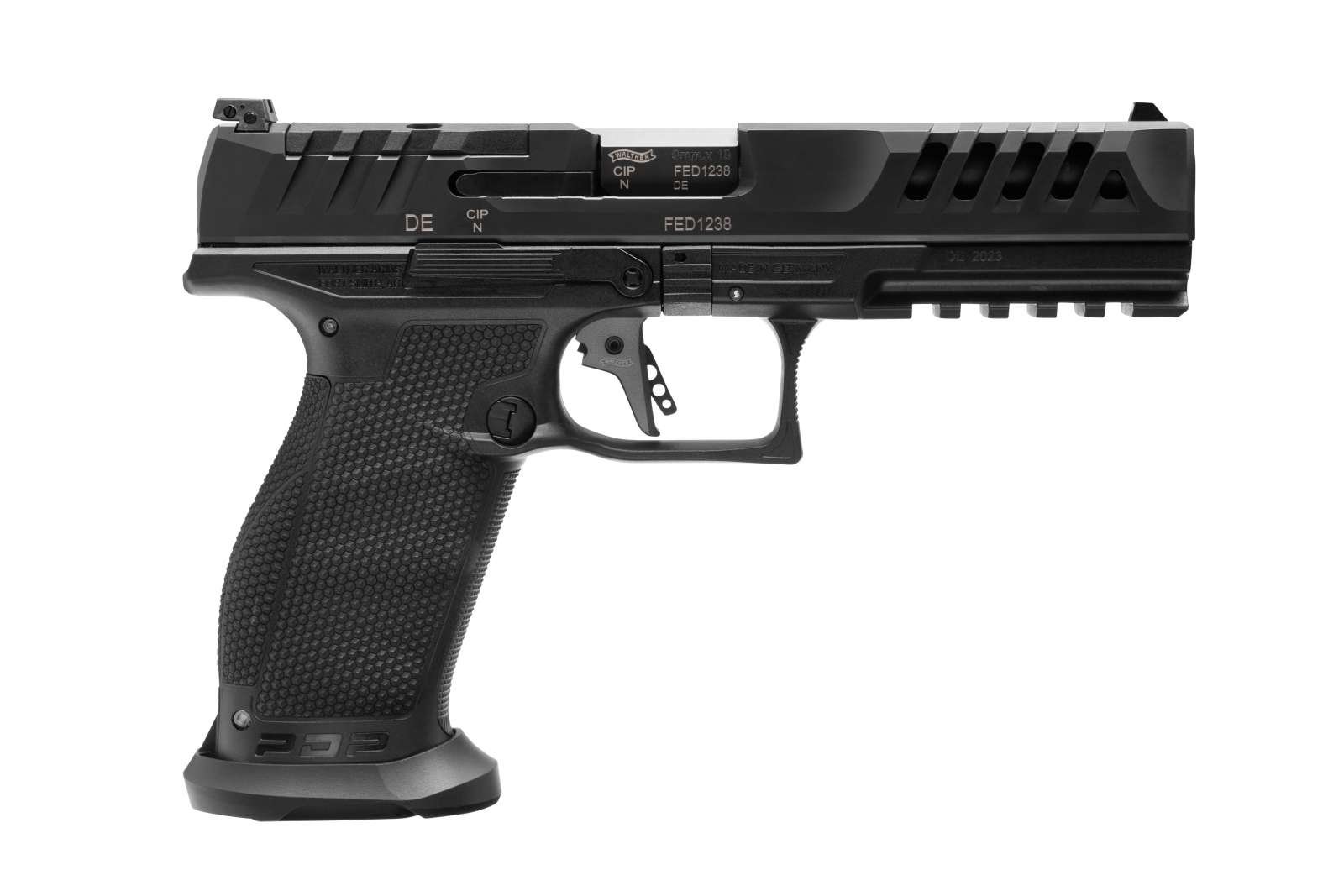 Walther PDP 9mm 5in Barrel Black Polymer Frame 18 Round Capacity