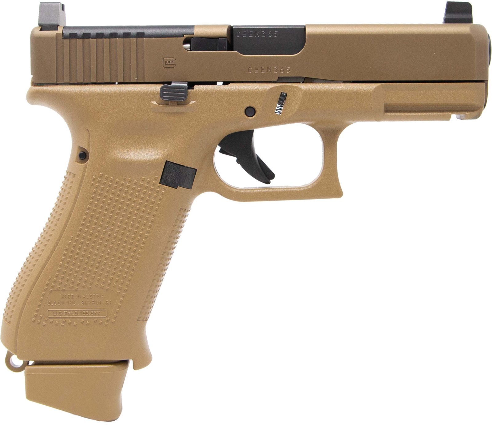 Glock PX1950S03MOS 19X 9mm Pistol 17+1/19+1 Ameriglo Coyote 4.02"