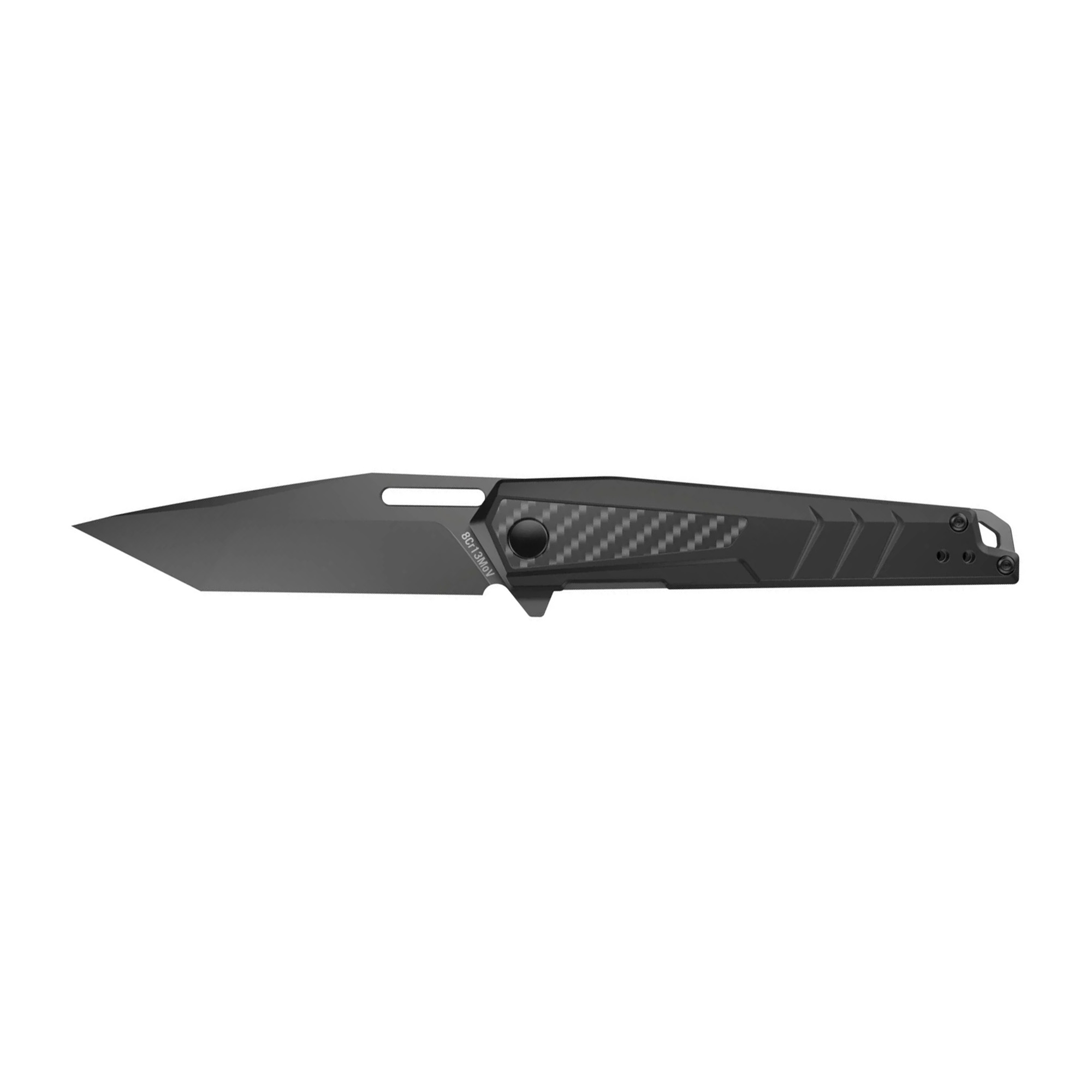 Real Avid AVRAV6 RAV-6 3.40" Folding Tanto Plain Titanium 8Cr13MoV SS...