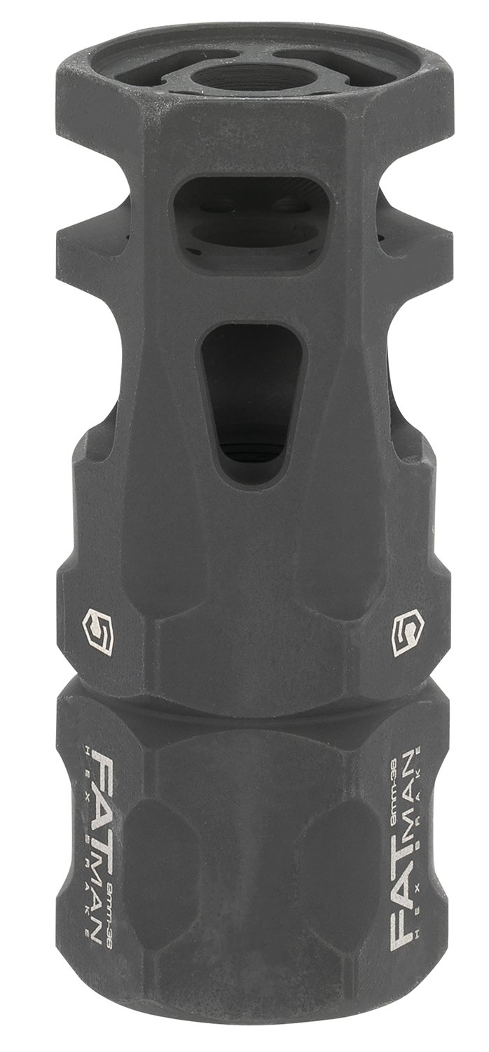 Phase 5 FATMAN9MM Hex Brake Black Steel 1/2"-36 tpi 3" OAL - Phase 5 Weapon Systems - FATMAN