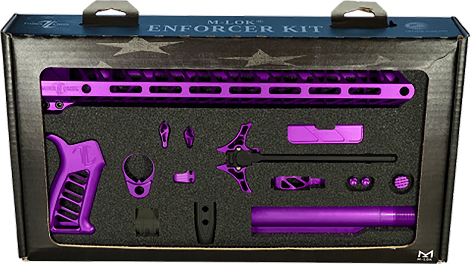 Timber Creek TCOEKPPA Enforcer AR-15 Build Kit Purple Anodized 15" M-LOK
