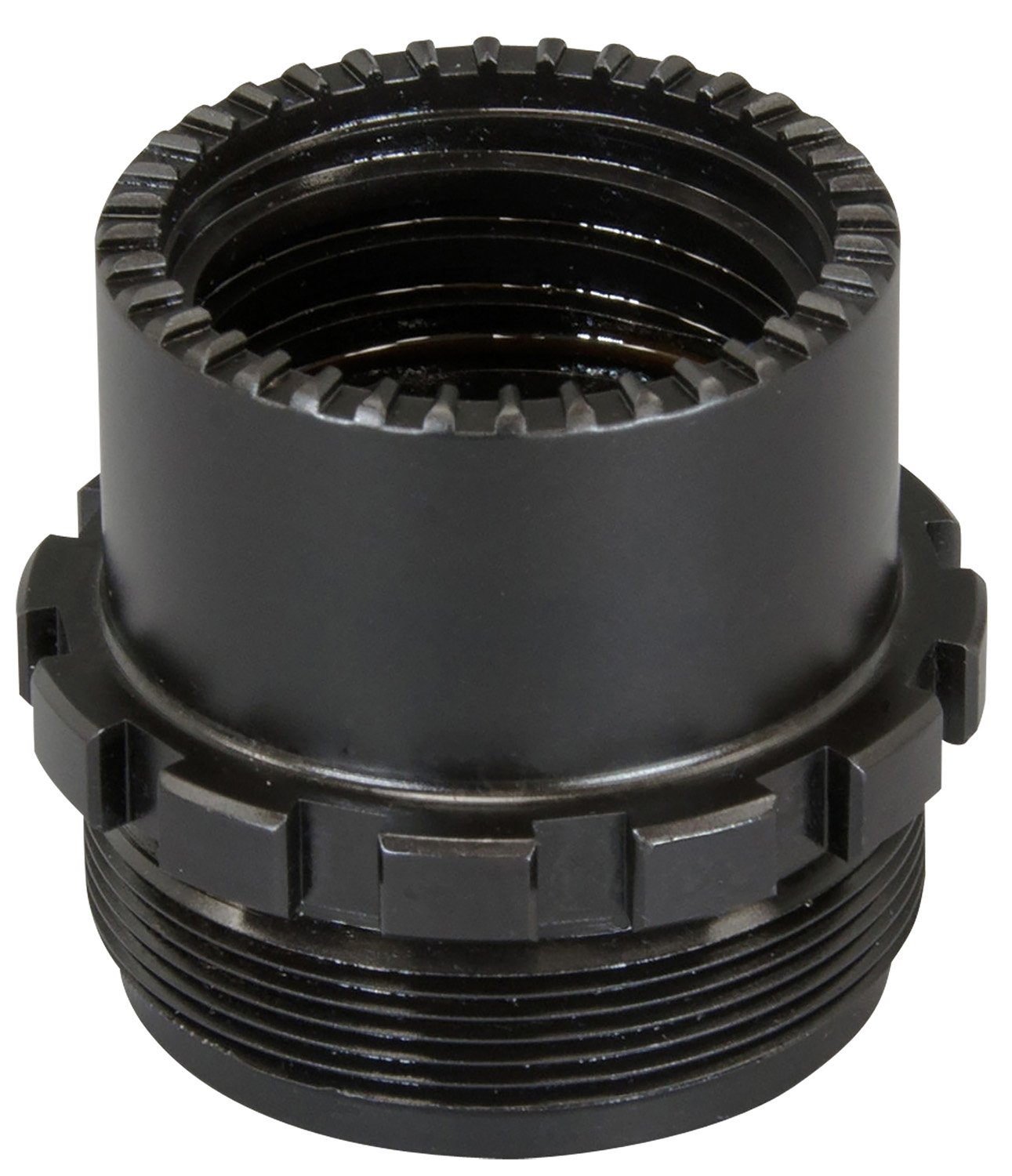Yankee Hill Machine Phantom QD Adapter 1-3/8"-24 Black Stainless