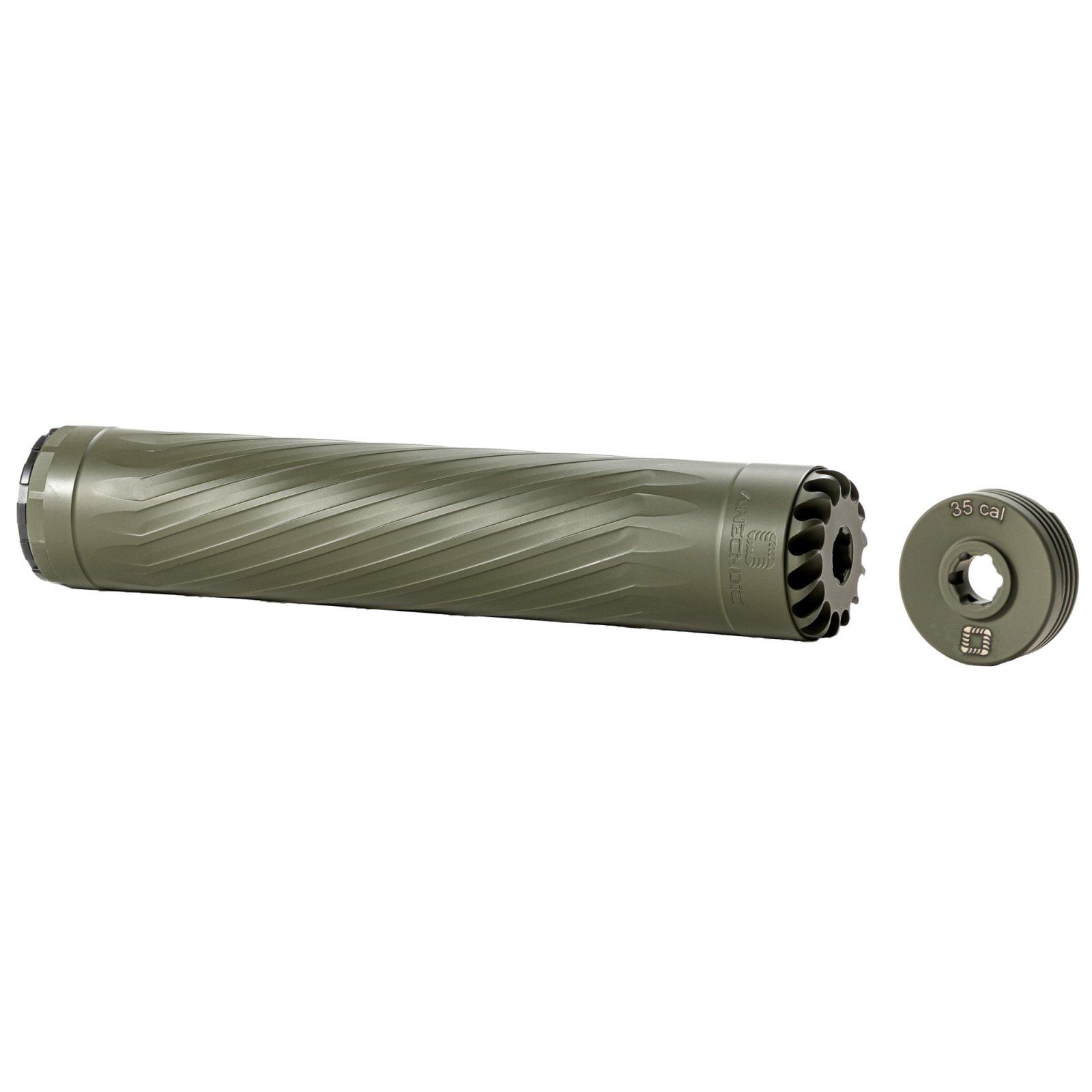 Anechoic X35OD Titanium Suppressor 9mm/350Legend/338Lapua 1/2"x28 - ANECHOIC - 9mm Luger (9x19 Parabellum)
