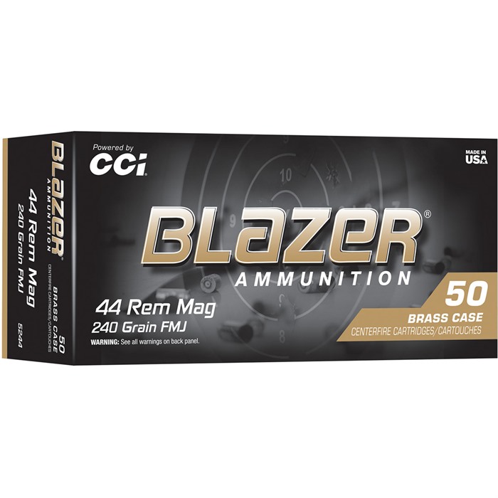 CCI 44 REM MAG 240GR FMJ BLAZER BRASS 50 5244