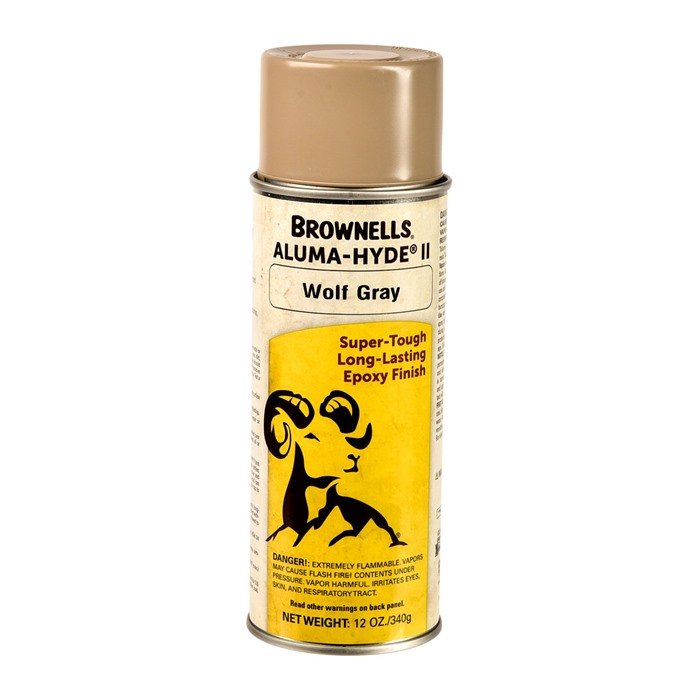 Brownells 1A29SR90618 Aluma-Hyde II Matte Wolf Gray Aerosol 12 oz - Brownells