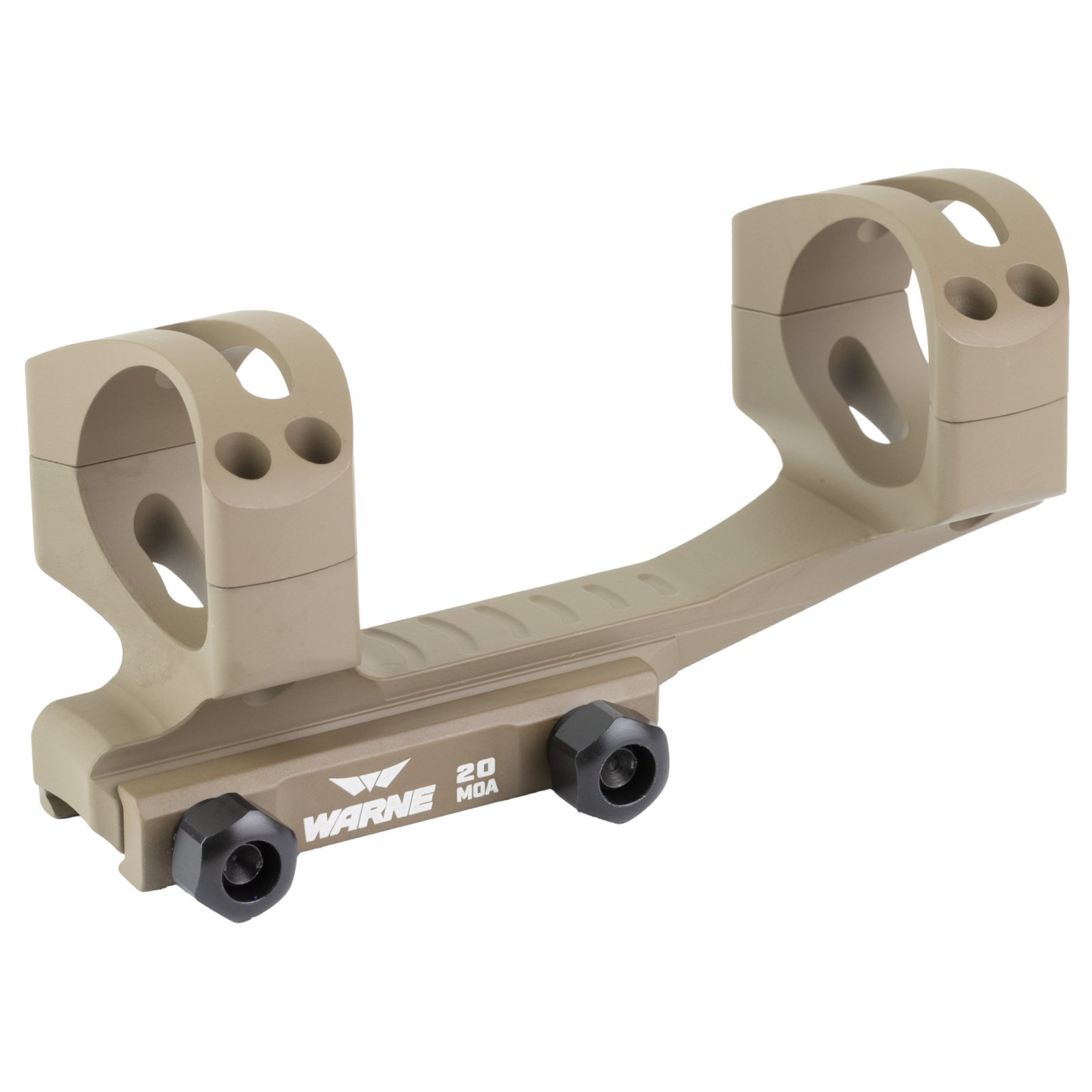 Warne LRSKEL34DE X-SKEL 34mm 20MOA Picatinny Mount Dark Earth