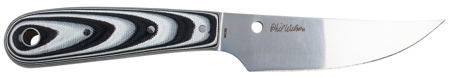 Spyderco FB46GP Bow River 4.4" SL/PL Skinner Blade Black/Gray G10 Scales