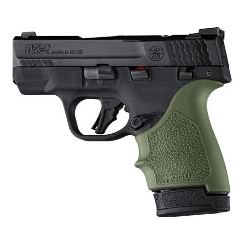 Buy Hogue HandAll Beaver Tail Handgun Grip Sleeve S&W M&P 9 Shield Plus OD Green online