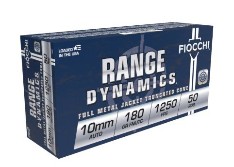 Fiocchi Shooting Dynamics 10mm Auto 180gr FMJ 50 Rounds - Fiocchi - FULL METAL JACKET TRUNCATED CONE