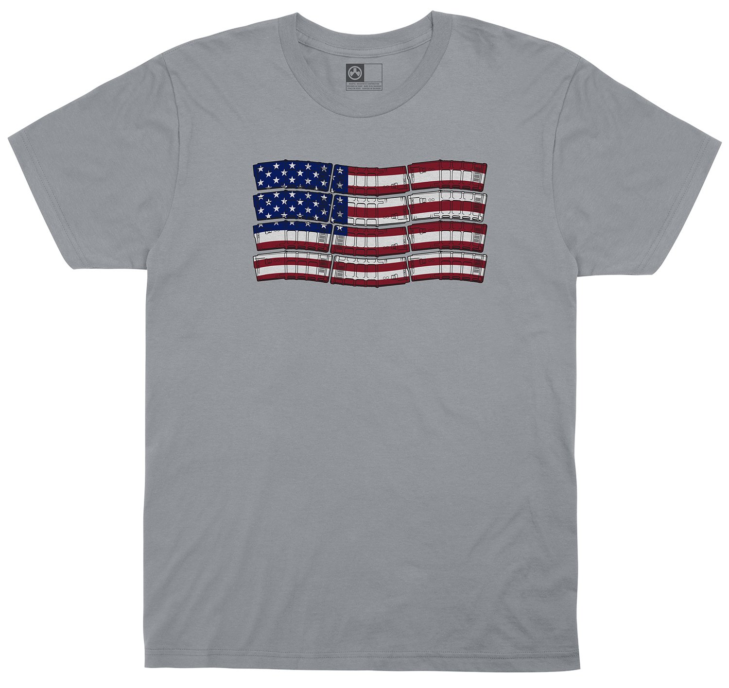 Magpul MAG1180-010-S PMAG-Flag Cotton T-Shirt Charcoal Small - Magpul Industries - SHORT SLEEVE