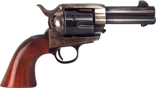 Cimarron Frontier PP332 45LC 3.5 in Blue Single Action Walnut Grip