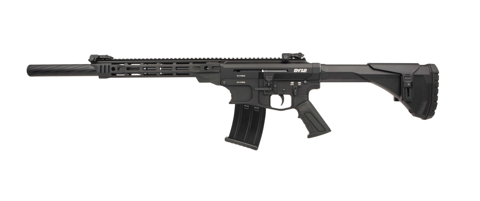 Derya DY1218US 12GA Semi-Auto Shotgun 18" 5+1 Black Adjustable Stock