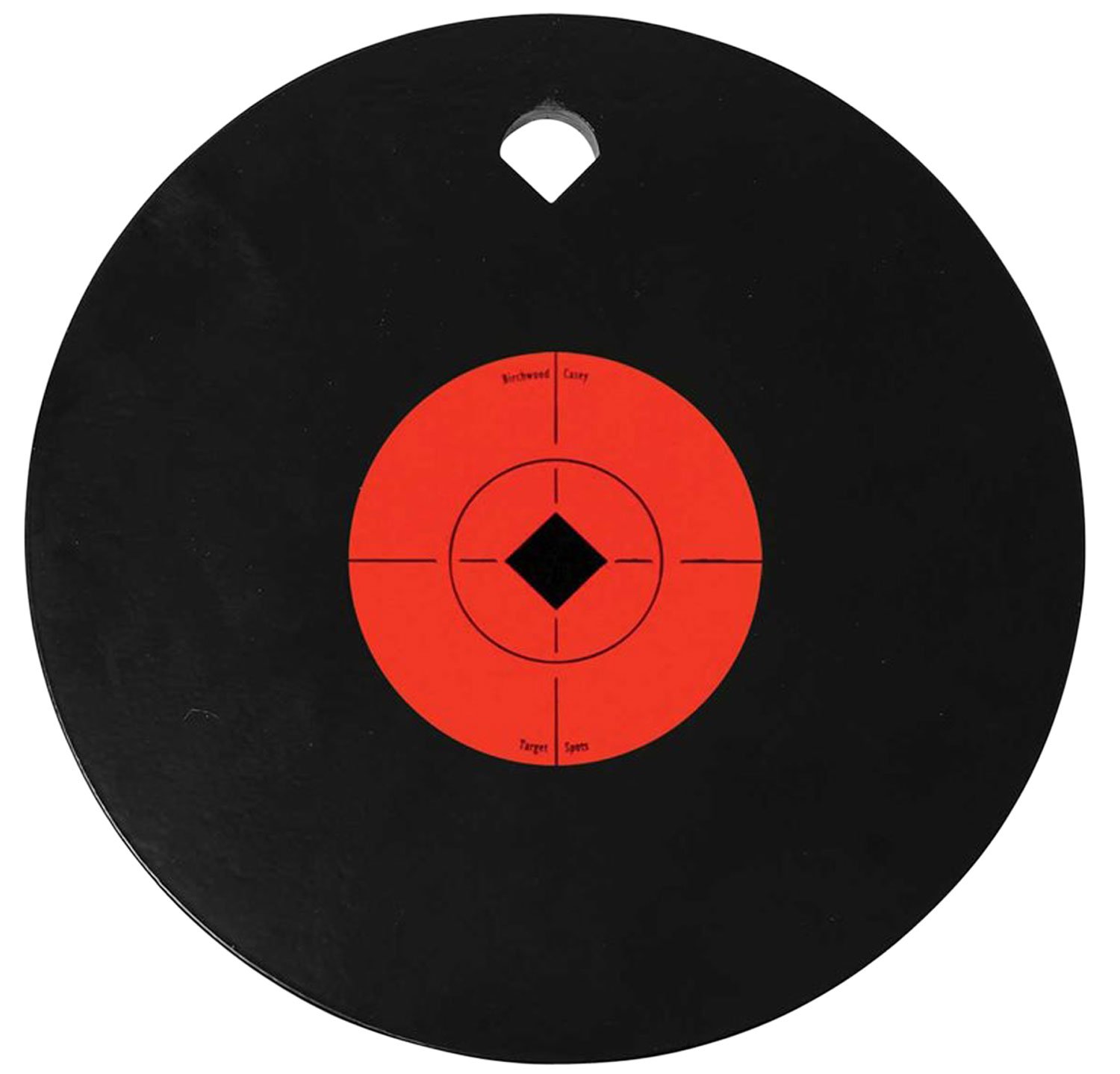 Birchwood Casey 47603 AR500 Steel Target 8 Inch Black Orange Single Hole
