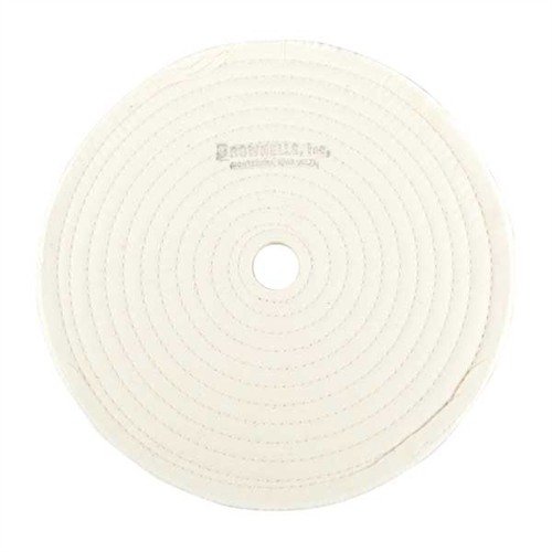 Brownells Muslin Polish Wheel Stitched 10" X 3/8" Thick 1" Arbor - Brownells