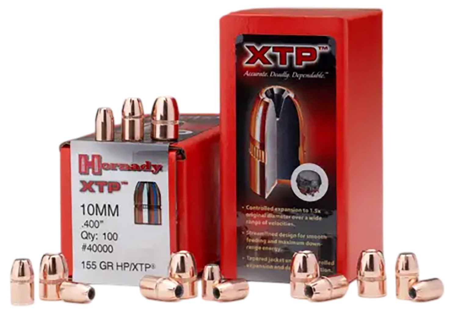 Hornady 45100 XTP Hunting 45 Cal .451 185 gr Hollow Point (HP) - Horn Hunter - 45 Caliber