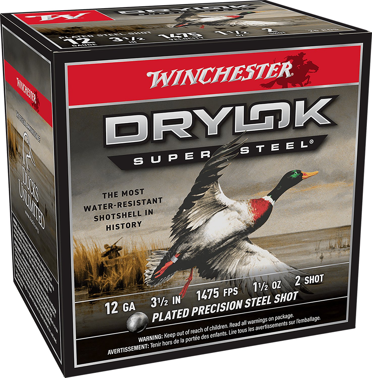Winchester SSH12LH2 12 Gauge 3.5 in 1.5 oz #2 Shot 1475 fps 25 Rounds - Winchester - 12 Gauge