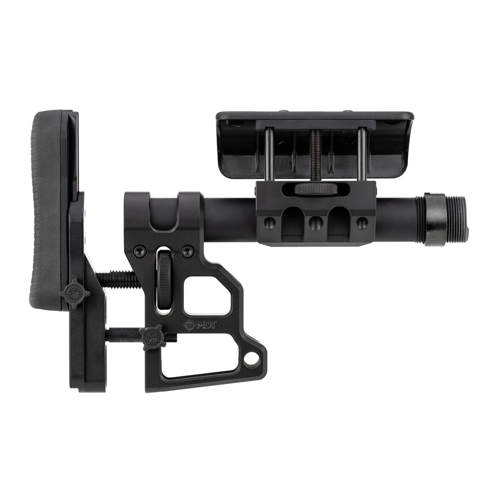 Mdt 102856BLK Skeleton Carbine Stock Black Aluminum Adj. Cheekrest